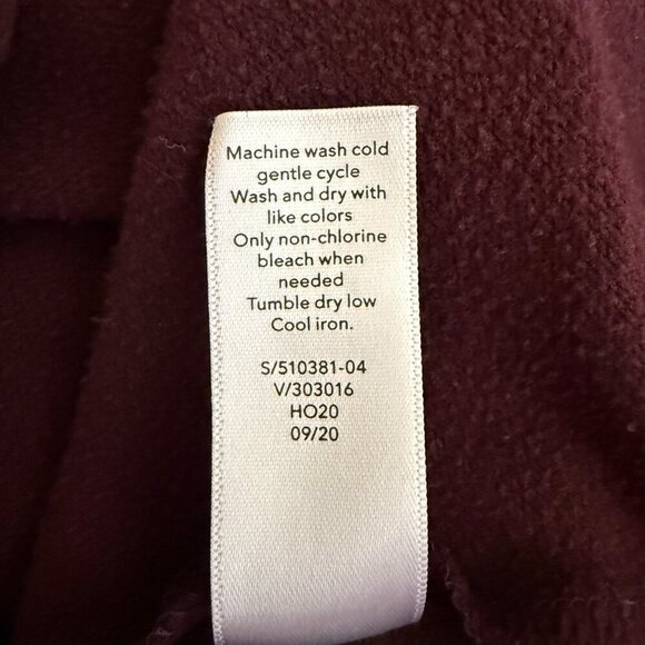 Athleta Ethereal Brushed Funnel Neck Pullover Sweatshirt Women's Small Purple - Picture 15 of 15